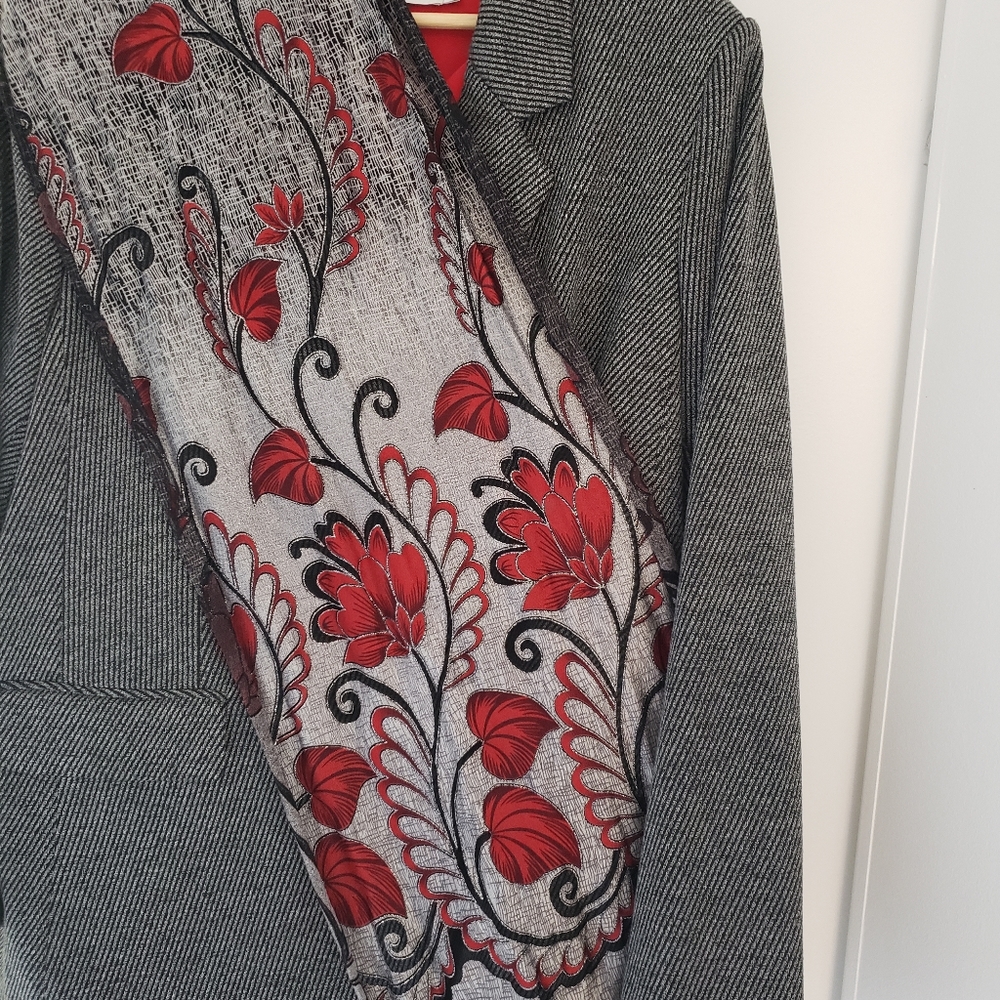 Scarf red poppy